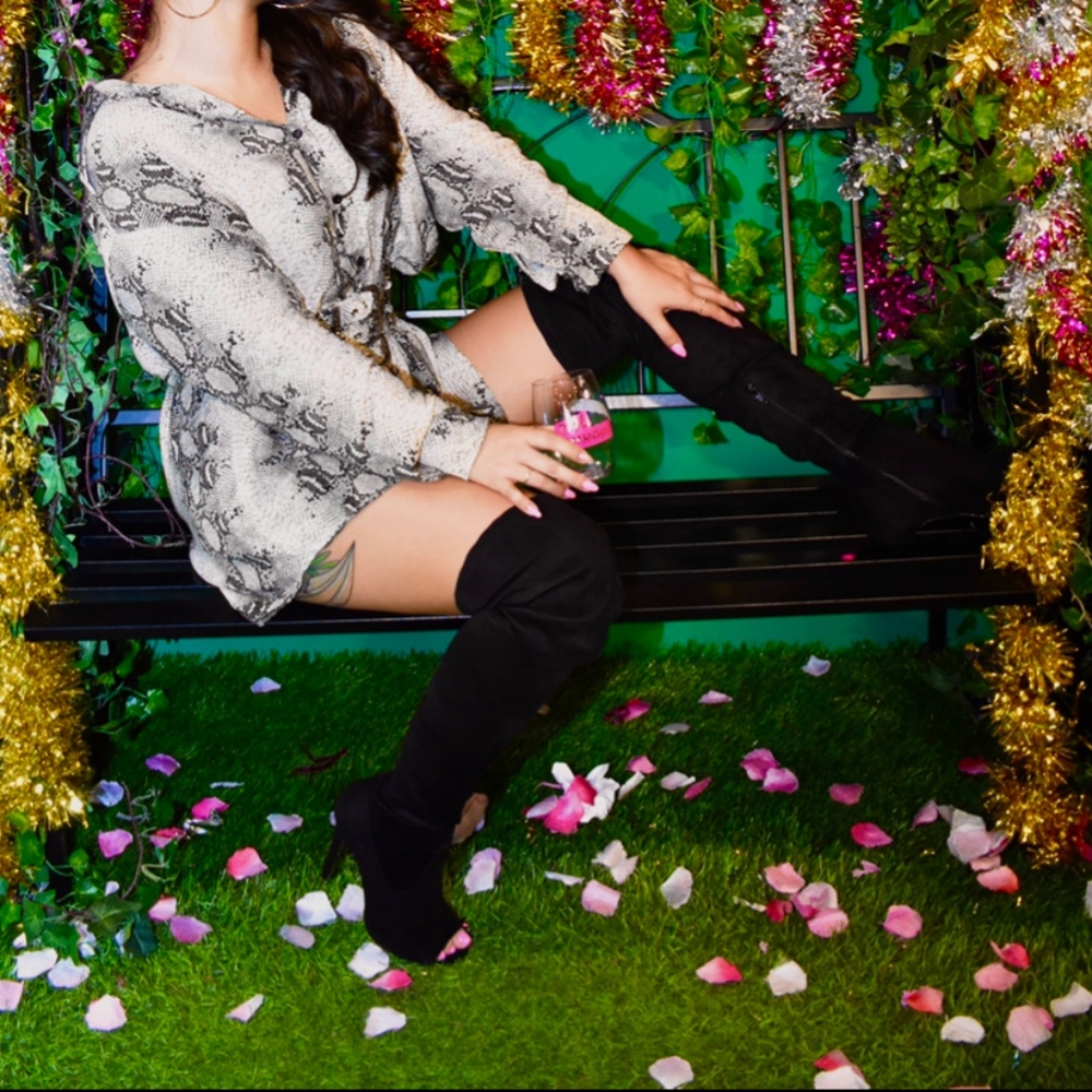 Snakeskin button down shift shirt dress